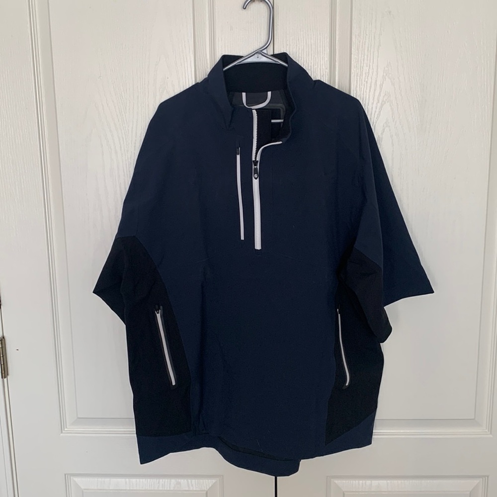 FootJoy Tour XP half sleeve, half zip pullover- XL- Navy/Black- Like New!